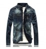 Cool Men's Jeans Jacket OEM factory wholesale high quality Autumn/Winter casual jeans coat for men
