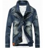 Cool Men's Jeans Jacket OEM factory wholesale high quality Autumn/Winter casual jeans coat for men