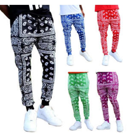 Spring Autumn Winter Men's Gym Bandana Trousers & Pants Bandanna Organic Cotton Cargo Men Trousers Casual Pants