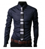 New luxury men's shirt Business Style Slim Soft Comfort Slim Fit Styles Long Sleeve Casual Dress Shirt Gift For Men