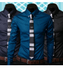New luxury men's shirt Business Style Slim Soft Comfort Slim Fit Styles Long Sleeve Casual Dress Shirt Gift For Men