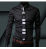 New luxury men's shirt Business Style Slim Soft Comfort Slim Fit Styles Long Sleeve Casual Dress Shirt Gift For Men