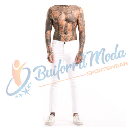 Stylish Denim Jeans Men Street Wear White Fitting Washed Slim Fit Stretch Pent Men Straight Jeans Designer Men's Jeans Pants