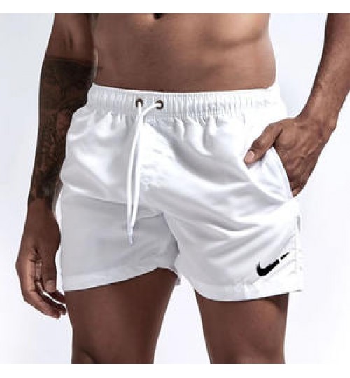 Custom Logo Men's Summer Quick Dry Beach Wear Swimming Shorts Swim Trunks for Men mens white shorts