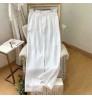Wholesale Breathable Fabric In Summer High Quality Slim Fit Straight Oversize Men's Trousers 100%Linen Twill Chino Casual Pants