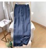 Wholesale Breathable Fabric In Summer High Quality Slim Fit Straight Oversize Men's Trousers 100%Linen Twill Chino Casual Pants