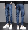 Wholesale low price fashion high quality ripped skinny men's skinny stretch jeans trousers