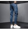 Wholesale low price fashion high quality ripped skinny men's skinny stretch jeans trousers