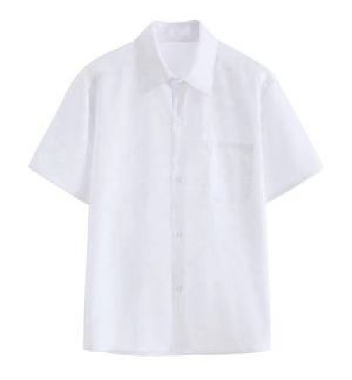 Factor Custom Logo Printed OEM Button Up Cotton White Plus Size Men Shirts For Men Custom Buttons Zip Pocket Casual Plain Shirts