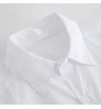 Factor Custom Logo Printed OEM Button Up Cotton White Plus Size Men Shirts For Men Custom Buttons Zip Pocket Casual Plain Shirts
