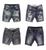 High quality jeans shorts Men's summer stretch denim pants boys short pants Young jeans fit skinny breathable Five trousers