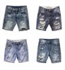 High quality jeans shorts Men's summer stretch denim pants boys short pants Young jeans fit skinny breathable Five trousers