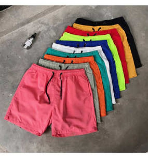 Customized Logo Men Summer Solid Color Beachwear Wholesale Trunk Men's Swim Shorts