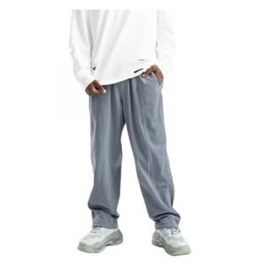 High quality men's clothing casual custom tracksuit hiking linen trendy patchwork cotton woven cool unisex woven running pants