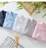Wholesale bulk eco friendly natural men's plus size hemp linen button down shirts eco 100% long sleeve men casual for men