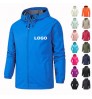 Blank water proof wind breaker outdoor jacket custom logo waterproof windbreaker jackets plus size men's women's jackets for men