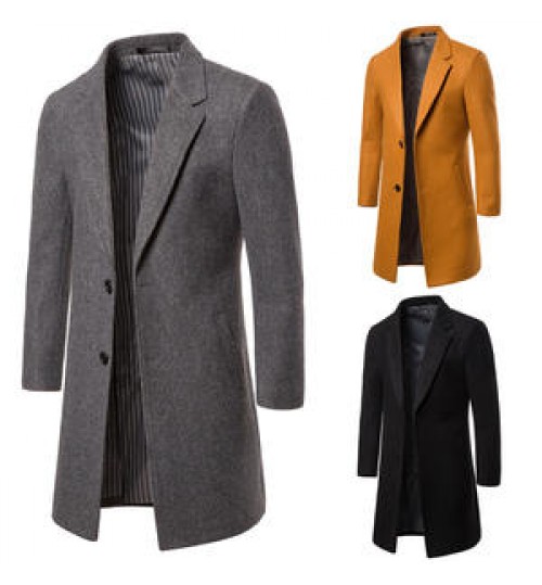 2022 new fashion elegant winter mens coat wholesale custom OEM winter men warm casual long Men's Jackets & Coats