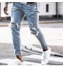 Wholesale China Supplier Stretchy Designer Ripped Distressed High Waist Mens Trouser Jeans