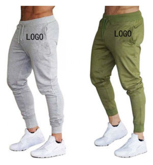 Customized Gym Sweatpants with Elastic Men's Jogger Pants Trousers Solid Tapered men's pants & trousers