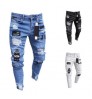 Classic Stylish Atmosphere Hole Trousers Comfortable Cotton Men Jeans Sweat Men'S Pants