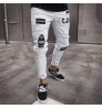 Classic Stylish Atmosphere Hole Trousers Comfortable Cotton Men Jeans Sweat Men'S Pants