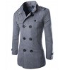 trendy overcoat men woolen coat men long mens coat Retro Style male clothing