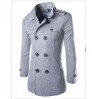 trendy overcoat men woolen coat men long mens coat Retro Style male clothing