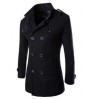 trendy overcoat men woolen coat men long mens coat Retro Style male clothing