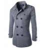 trendy overcoat men woolen coat men long mens coat Retro Style male clothing