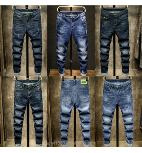 New men's business jeans are popular for men's spring/summer stretch pants
