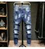New men's business jeans are popular for men's spring/summer stretch pants