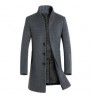 2020 Spring Men Casual Slim Fit Woolen Coat High Quality Trench Coats