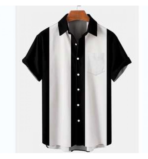 Men Summer Cool Pocket Beach Shirts Wholesale Custom Printing Casual Summer Shirts OEM service Men Clothing