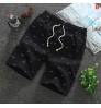 M0012 Men's Loose Cropped Shorts Casual Loose Knit Straight Casual Pants Cotton Short Pants Trousers shorts pants