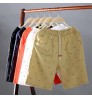 M0012 Men's Loose Cropped Shorts Casual Loose Knit Straight Casual Pants Cotton Short Pants Trousers shorts pants