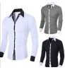 XDL New Arrival Casual Business Men Dress Shirts Luxury Brand Long Sleeve Males Social Shirts