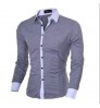 XDL New Arrival Casual Business Men Dress Shirts Luxury Brand Long Sleeve Males Social Shirts