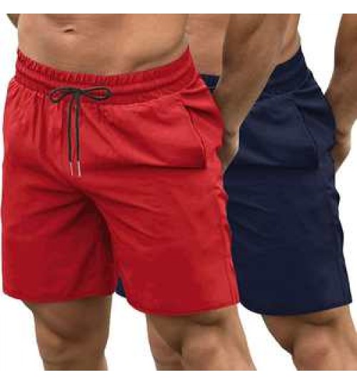 Custom Logo Printing Men's Gym shorts Workout sports Shorts Quick Dry Pants Training Running Jogger with Pockets