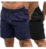 Custom Logo Printing Men's Gym shorts Workout sports Shorts Quick Dry Pants Training Running Jogger with Pockets