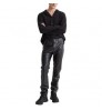 Customized trousers slim-fit faux leather men's pants winter men's trousers