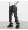 DiZNEW Custom Summer New Design Men Flared Jeans Patchwork Loose Hip Hop Denim Pants Washed Jeans