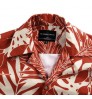 New Custom Mens Summer Brand Mix Of Plus Size Men'S Shirts Camisas De Hombre De Moda Fashion Half Printed Red Shirt