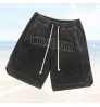 high quality casual fashion cotton washed men shorts custom logo plus size men's shorts