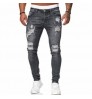 2022 factory wholesale customize men's denim pants, fashion Skinny Ripped jeans, tight stretch men's jeans