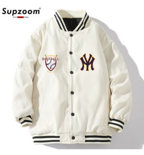 Supzoom New Arrival Baseball Loose Cotton Jacket Brand Clothing Casual Autumn And Winter Coat Men Thick Cotton-padded clothes