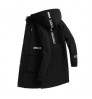 2022 Men's clothing Mid-length trench coat autumn new urban casual loose full large size hooded jacket coat