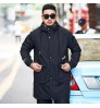 2022 Men's clothing Mid-length trench coat autumn new urban casual loose full large size hooded jacket coat