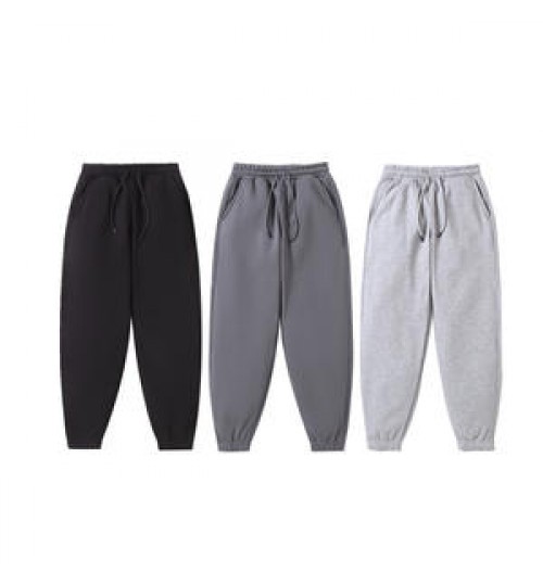 ZH-SY3636K High Quality Winter 360g fleece Heavy Weight Drawstring Sweatpants Men Joggers Men's Pants & Trousers