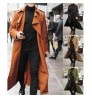 2021 European And American Men's Long Trench Coat Fashion Casual Jacket Men's Trench Coat
