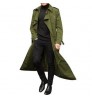 2021 European And American Men's Long Trench Coat Fashion Casual Jacket Men's Trench Coat